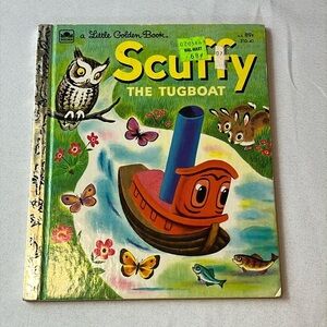 Vintage 1974 Scruffy The Tugboat Little Golden Book